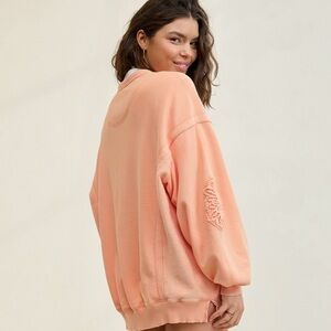 Aerie Keep It Light Crochet Crewneck